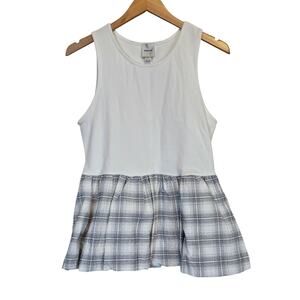 Maeve Anthropologie Bubble Peplum Tank Top Women's Size Large Casual Summer